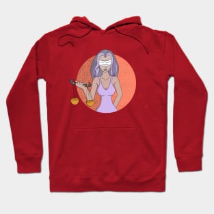 Libra and the Lady of Justice Hoodie